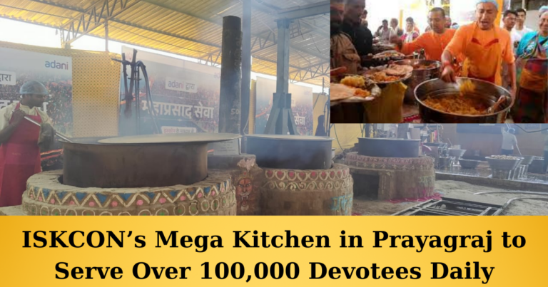 ISKCON’s Mega Kitchen in Prayagraj to Serve Over 100,000 Devotees Daily