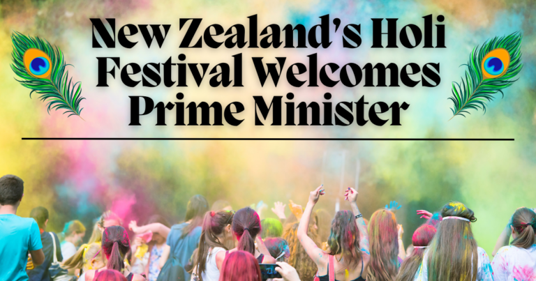 New Zealand’s Holi Festival Welcomes Prime Minister